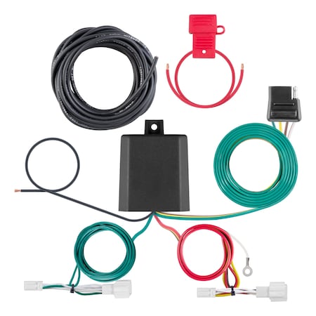 Curt Custom Wiring Harness, 4Way Flat Output, Select Mitsubishi Outlander Sport 56482